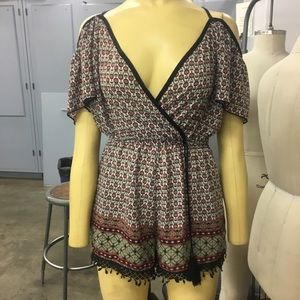 SOLD *** cute short romper size Medium.